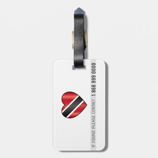 TRINI 868 WHITE GEPÄCKANHÄNGER (Rückseite vertikal)