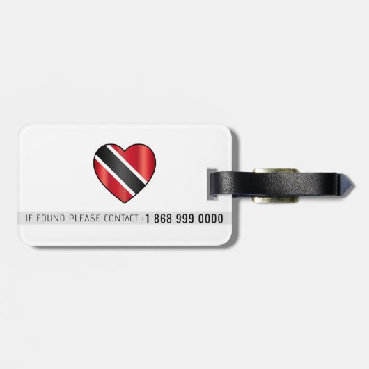 TRINI 868 WHITE GEPÄCKANHÄNGER (Rückseite horizontal)