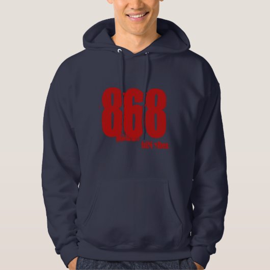 Trini Area Code Hoodie 868 (Vorderseite)