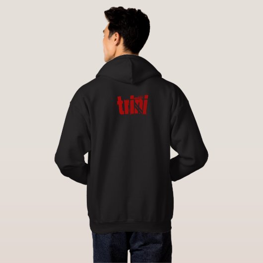 Trini Area Code Hoodie 868 (Schwarz voll)