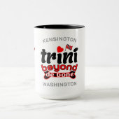 Trini Beyond de Bone Map and Name WHITE Tasse (Zentrum)
