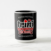 Trini Beyond Knochenkarte und Name BLACK Tasse (Zentrum)
