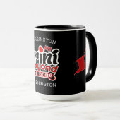 Trini Beyond Knochenkarte und Name BLACK Tasse (VorderseiteRechts)