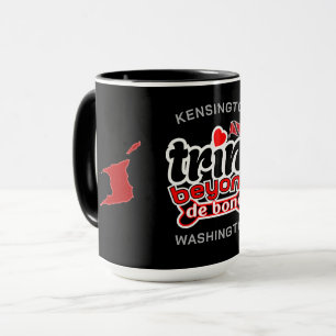 Trini Beyond Knochenkarte und Name BLACK Tasse