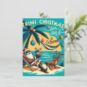 Trini Christmas 2 Feiertagskarte (Stehend Vorderseite)