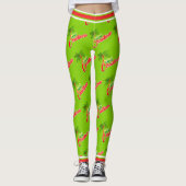 Trini Christmas auf Bright Green Leggings (Vorderseite)