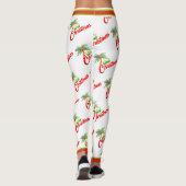 Trini Christmas auf WHITE Leggings (Rückseite)