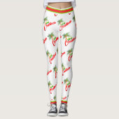Trini Christmas auf WHITE Leggings (Vorderseite)