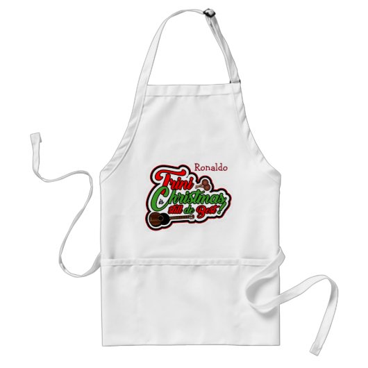 Trini Christmas (Ihr Name) Schürze (Vorne)
