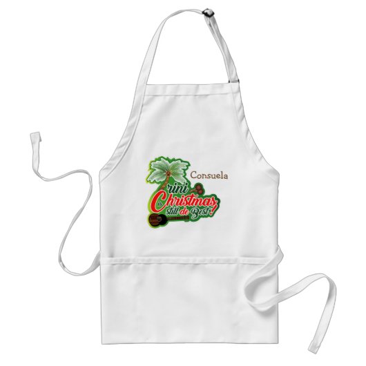 Trini Christmas (Ihr Name) Schürze (Vorne)