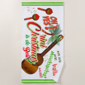 Trini Christmas is de Best / Marac und Cuatro Strandtuch (Vorderseite)