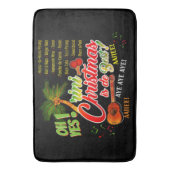 Trini Christmas is de Best on BLACK Badematte (Vorderseite Vertikal)