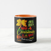 Trini Christmas is de Best on BLACK Tasse (Zentrum)