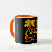 Trini Christmas is de Best on BLACK Tasse (Vorderseite Links)