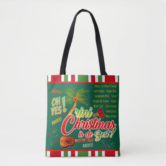 Trini Christmas is de Best on GREEN Tasche (Vorderseite)