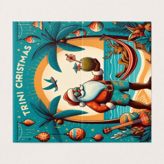 TRINI CHRISTMAS POSTCARD (Außenseite Aufgefaltet)