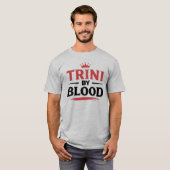 TRINI durch BLUT -SCHWARZER TEXT T-Shirt (Vorne ganz)