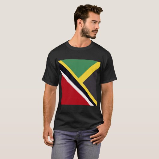 Trini Jamaican Flag | Trinidad Jamaica Flag Men Wo T-Shirt (Vorne ganz)