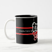 Trini jenseits de de bone mit Ihrem Namen auf Zweifarbige Tasse (Links)