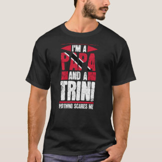 Trini Papa Tobago Trinidad Flag Trinidadian Counto T-Shirt