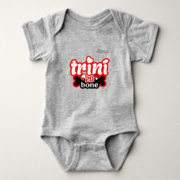 Trini to de Bone mit IHREM NAME Baby Strampler