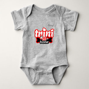 Trini to de Bone mit IHREM NAME Baby Strampler