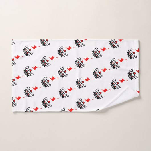 Trini to de Bone mit Islands Map Angles on WHITE Badhandtuch Set (Handtuch)