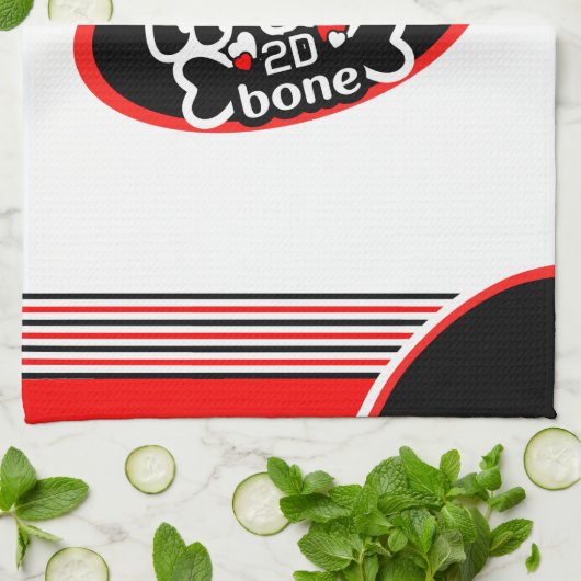 Trini to de Bone on )Ihre Farbe) Geschirrtuch (Gefaltet)