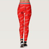 Trini / Trinidad und Tobago Patriotic - Rot Leggings (Rückseite)