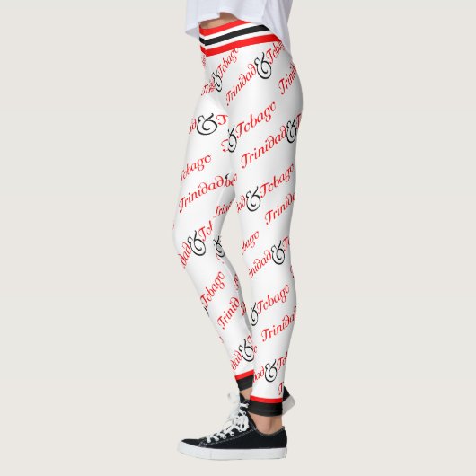 Trini/Trinidad und Tobago Patriotic - weiß Leggings (Links)