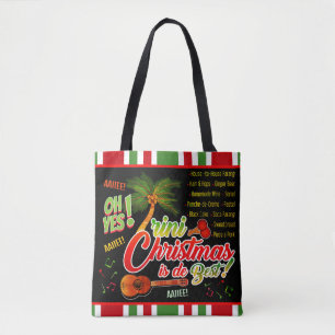 Trini Weihnachten ist das Beste auf SCHWARZ Tasche