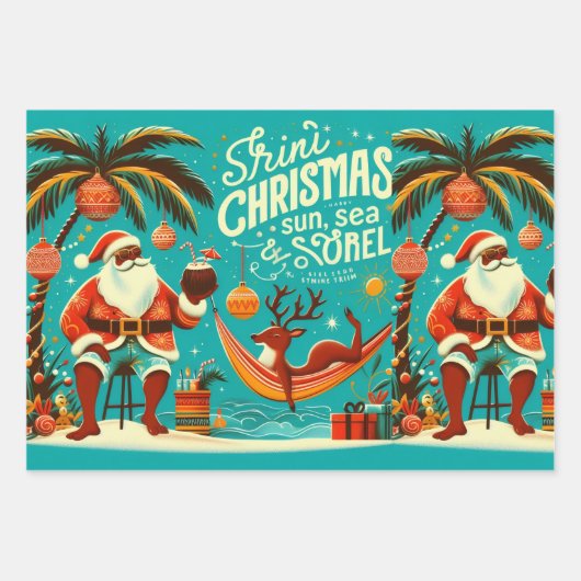 Trini-Weihnachtspapier-Bundle  Geschenkpapier Set (Vorderseite)