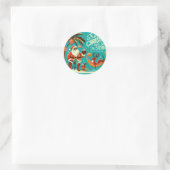 Trini-Weihnachtssticker Runder Aufkleber (Tasche)