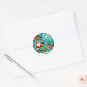 Trini-Weihnachtssticker Runder Aufkleber (Umschlag)