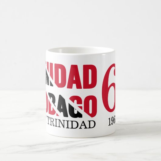 TRINIDAD 60 Jahre Unabhängigkeit Kaffeetasse (Mittel)