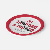 TRINIDAD 60 Jahre Unabhängigkeit Pappteller (Schrägansicht)