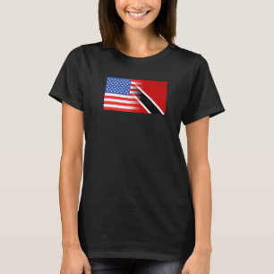 Trinidad Amerikanische Flagge Trinidadian Tobagoni T-Shirt