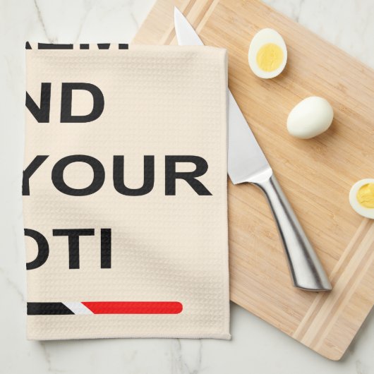 Trinidad and Tobago behalten Ruhe und essen Ihr Handtuch (Viertel Falte)