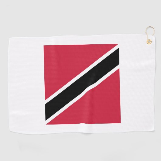 Trinidad and Tobago Flag Emblem Golfhandtuch (Horizontal)