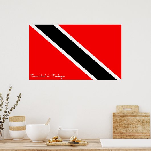Trinidad and Tobago Flag Poster (Küche)