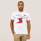 Trinidad and Tobago Flagge-Karte Shirt (Vorne ganz)