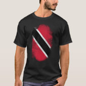 Trinidad- and Tobagoflaggen-Andenken - beunruhigt T-Shirt (Vorderseite)