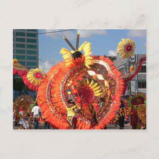 Trinidad Carnival Postkarte (Vorderseite)