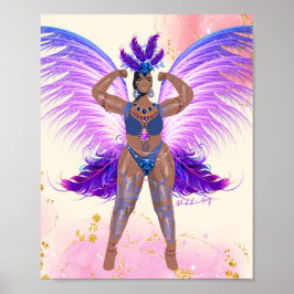 Trinidad Carnival Queen - Tropical Poster