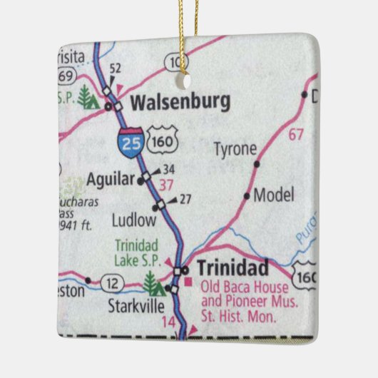 Trinidad CO Map Keramikornament (Links)