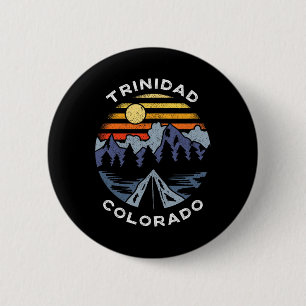 Trinidad Colorado Berge Urlaub Camping Andenken Button