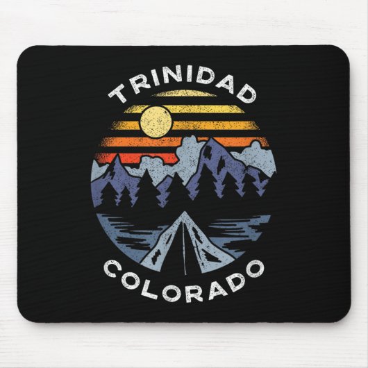 Trinidad Colorado Berge Urlaub Camping Mousepad (Vorne)