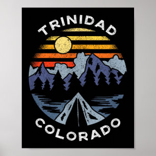 Trinidad Colorado Berge Urlaub Camping Poster