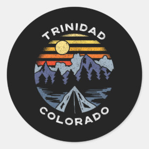 Trinidad Colorado Berge Urlaub Camping Runder Aufkleber