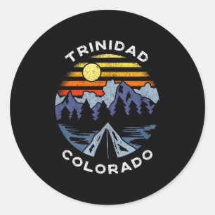 Trinidad Colorado Berge Urlaub Camping Runder Aufkleber